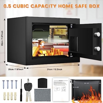 Fireproof Safe with Digital Lock for Home Security