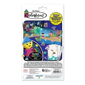 Colorforms Travel Set, Stickers for Kids – Charlie's Colorforms, Arts and Crafts, Reusable Sticker Book, Kids Stickers, Toddler Crafts, Stickers for Boys, Arts & Crafts, Craft Supplies, Ages 3+