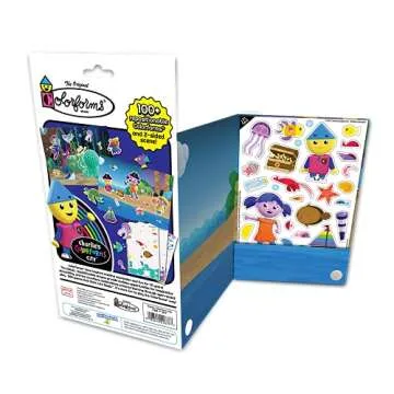 Colorforms Travel Set, Stickers for Kids – Charlie's Colorforms, Arts and Crafts, Reusable Sticker Book, Kids Stickers, Toddler Crafts, Stickers for Boys, Arts & Crafts, Craft Supplies, Ages 3+