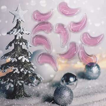 Reusable Gel Eye Ice Pack, Cooling Eye Pad, Hot ＆ Cold Treatment for Eye Strain, Eye Swelling, Eye Redness, Puffy Eyes, Dark Circles, Smooth Fine Lines, and Eye Recover Surgery. (Purple ＆ 10PCS)