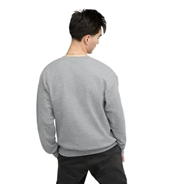 Hanes, Heavyweight Fleece Sweatshirt, Crewneck Pullover for Men, Ash, Small
