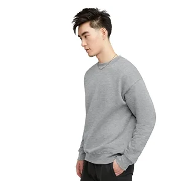 Hanes, Heavyweight Fleece Sweatshirt, Crewneck Pullover for Men, Ash, Small