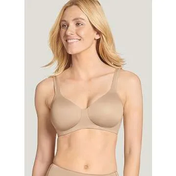 Jockey Women's Bra Forever Fit Full Coverage Molded Cup Bra, Light, L