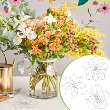 Hotop 3 Pcs Flower Arrangement Holder - Elegant Floral Organizer