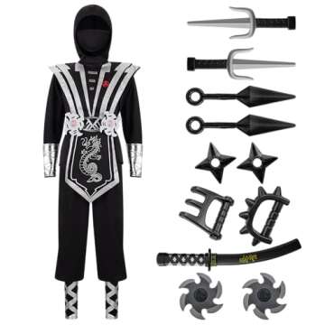 Amazing Ninja Costume for Kids with Accessories