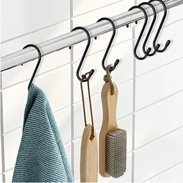 Durable 4.5 Inch Vinyl Coated S Hooks for Organizing