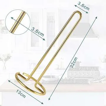 Akamino Rose Gold Paper Towel Holder for Kitchen Countertops