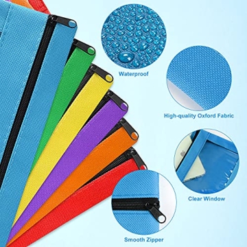 Durable Pencil Pouch for 3 Ring Binder, 36 Pack Bulk