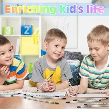 nsxsu 24 Pcs 7 in 1 Rainbow Pencils, Wooden Colored Pencils for Kids, Fun Pencils Multi color Pencil Art Supplies, Party Favor Bags Classroom Gifts, Pre-sharpened