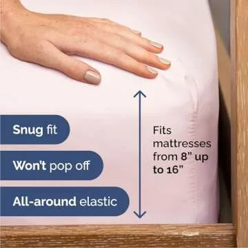 Queen Size 4 Piece Sheet Set - Comfy Breathable & Cooling Bed Sheets Set - Hotel Luxury Bedding for Women, Men, Kids & Teens - Deep Pockets, Easy-Fit, Soft and Wrinkle Free - Oeko-Tex - Lavender Pink