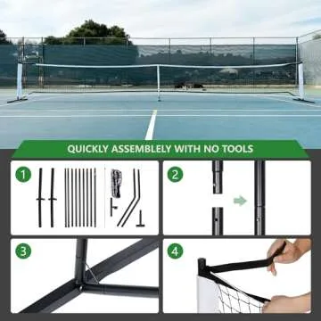 ZENY Portable Pickleball Net Set for Outdoor Fun