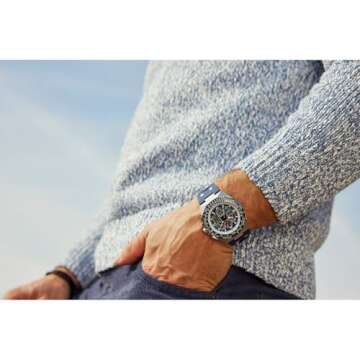 Citizen Men's Eco-Drive Promaster Sikorsky Watch, Blue Dial, Blue Rubber Strap, Atomic Timekeeping (Model: JY8156-00L)