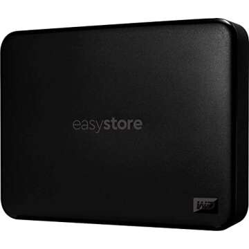 WD Easystore 4TB External USB 3.0 Portable Hard Drive WDBAJP0040BBK-WESN -Black