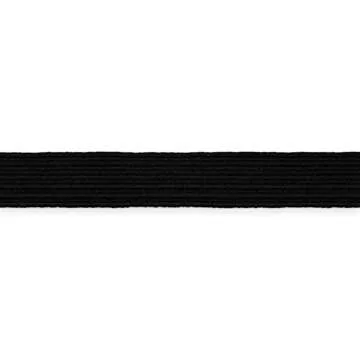 Dritz 9531B Braided Elastic, 3/8-Inch x 6-Yard, Black