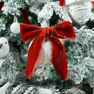 MAYREEL Rust Velvet Ribbon 2 Inch Frayed Edge Decor