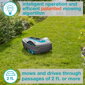 GARDENA SILENO City Robotic Lawn Mower Bluetooth 5400 Sq Ft
