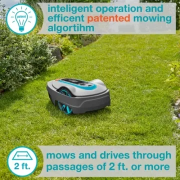GARDENA SILENO City Robotic Lawn Mower Bluetooth 5400 Sq Ft