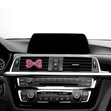Bling Car Decor Auto Air Vent Clip Charms, Crystal Interior Car Accessory, Auto Decoration Charms, C...