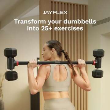Convert Dumbbells to Barbell - Jayflex Hyperbell Bar