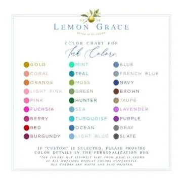 Lemon Grace Co Floral Personalized Notepad Gift