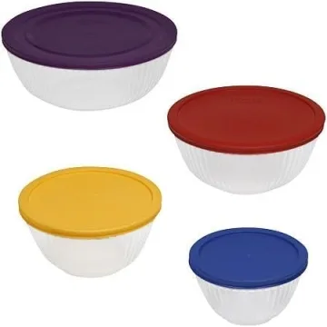 Pyrex 8-piece Glass Mixing Bowl Set with Lids