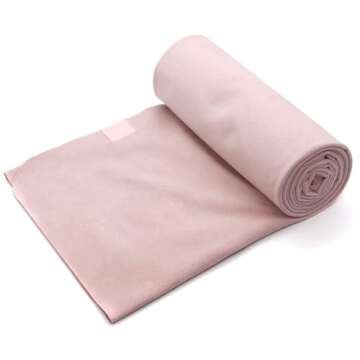 Eunzel Hot Yoga Towel, Super Absorbent Yoga Mat Towel Soft Suede Microfiber Non-Slip Towel for Bikra...