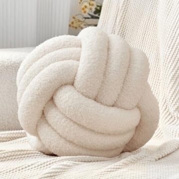 Petrella Knot Pillow Ball Round Throw Pillows Home Decor Cushion Decorative Aesthetic Throw Pillows?...