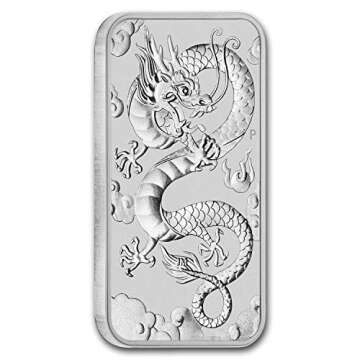 1 oz Silver Bar - Australia Perth Mint Dragon Series
