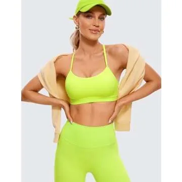 Butterluxe Women’s Padded Y Back Sports Bra for Yoga