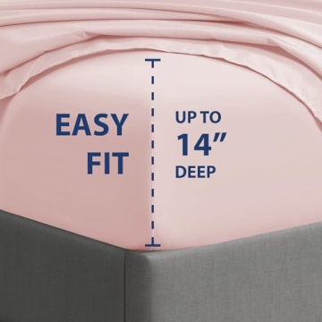 Soft Hypoallergenic Microfiber Bedding Sheet Set - Blush