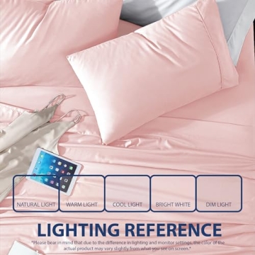 Soft Hypoallergenic Microfiber Bedding Sheet Set - Blush