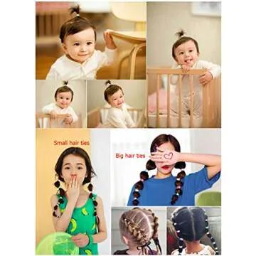 Durable BEoffer Hair Ties for Toddlers - 300 Pack