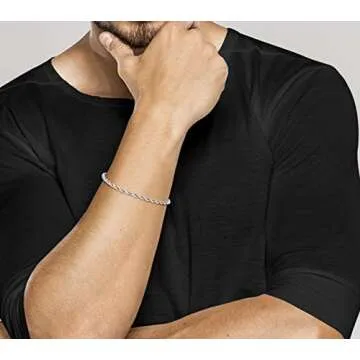 Miabella Italian 925 Sterling Silver Braided Bracelet for All