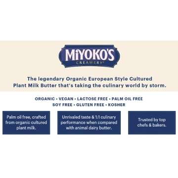 MIYOKO'S Organic Salted Vegan Butter for Cooking & Baking