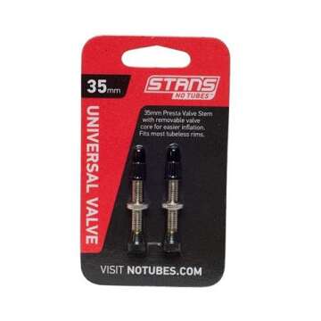 Stans-No Tubes 35mm Presta Universal Valve Stem (Carded Pair for Mountain)
