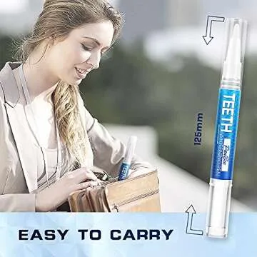 Teeth Whitening Pen, Use Twice a Day Up to 1-6 Shade Whiter in 1-2 Weeks, 4 No Sensitivity Pens, 70+ Whitening Treatments, Effective, Pain Free and Enamel Safe, Easy to Use at Home Travel, Flavourless