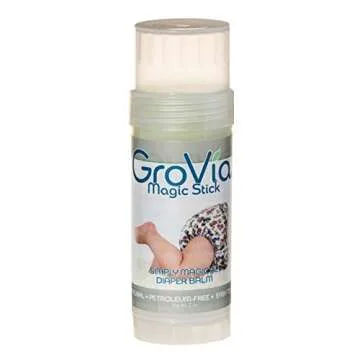 GroVia All Natural Magic Stick Diaper Balm for Baby - Mess-Free Care 2 oz