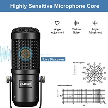 Affordable Aokeo USB Microphone for Recording and Streaming
