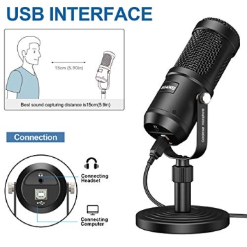 Affordable Aokeo USB Microphone for Recording and Streaming