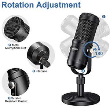 Affordable Aokeo USB Microphone for Recording and Streaming