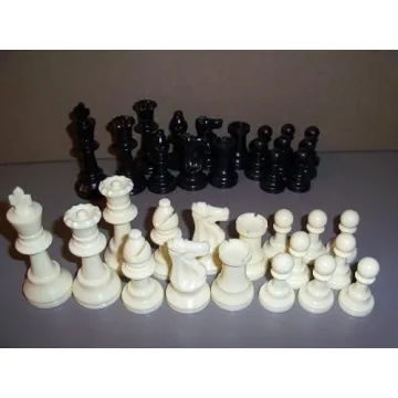 Triple Weighted Staunton Chess Pieces with Extra Queens
