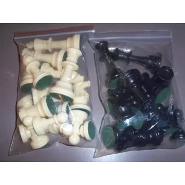 Triple Weighted Staunton Chess Pieces with Extra Queens