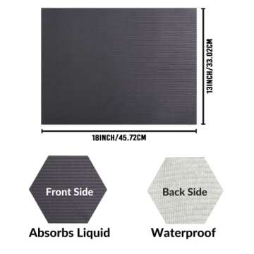 125 Pack 13"x 18" Black Dental Bibs Disposable - Soft and Waterproof Dentist Bibs Napkin for Medical...