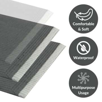 125 Pack 13"x 18" Black Dental Bibs Disposable - Soft and Waterproof Dentist Bibs Napkin for Medical Patients Dental Tray Covers, 3 Ply Disposable Dental Bibs, Tattoo Bibs & Disposable Nail Mats