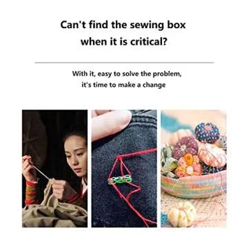 Portable Travel Home Small Sewing Box, Mini Sewing Kits Storage-Box, Beginners DIY Sewing Thread Needle Threader Scissors Kit（Green.Boxes Home and Travel Quick Fix Sewing Kit