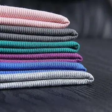 Roselux Womens Long Sleeve Scoop Neck Ribbed Knit Fitted Casual Tops Tee Slim Basic Shirts(3924,Teal-M)