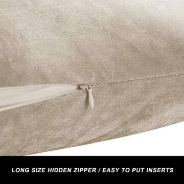 GIGIZAZA Velvet Throw Pillow Covers Set of 2