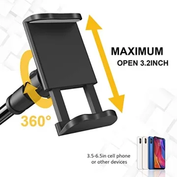 SHAWE Gooseneck Phone Holder - Flexible & Adjustable Clamp