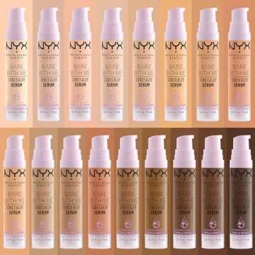 NYX PROFESSIONAL MAKEUP Bare With Me Concealer Serum, Concealer Makeup For Up To 24Hr Hydration - Deep Golden