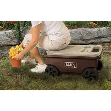 AMES Lawn Buddy Cart with Seat and Storage